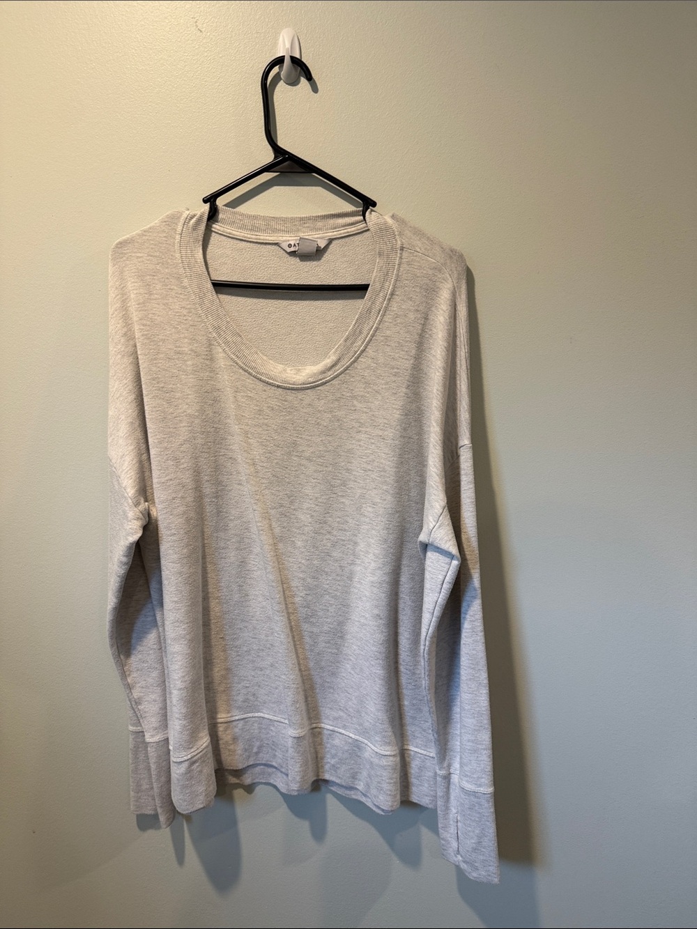 Athleta Coaster Luxe Sweatshirt Heather Gray Size XL